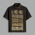 Menline Black Printed Half Sleeve Shirt