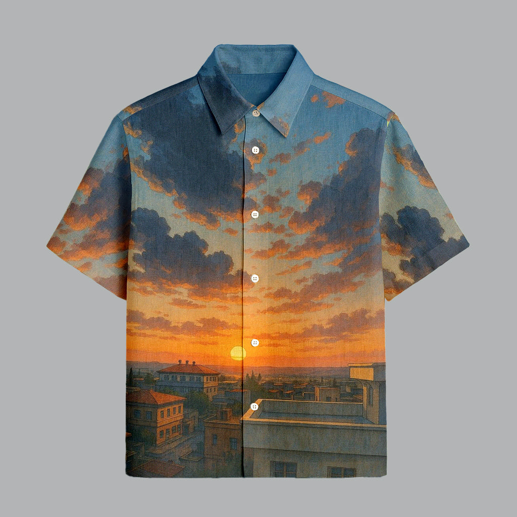Menline Multi Color Printed Half Sleeve Shirt