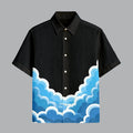 Menline Black Printed Half Sleeve Shirt