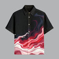 Menline Black Printed Half Sleeve Shirt